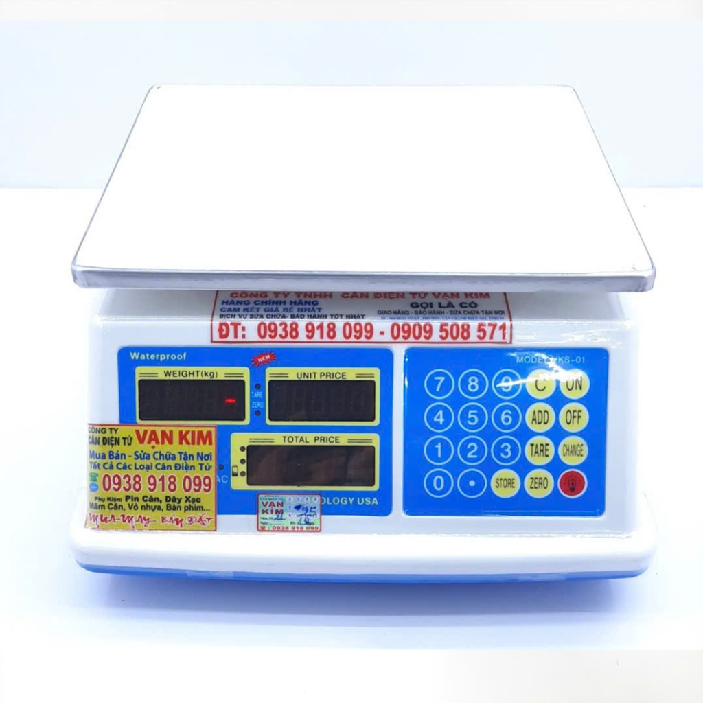 Cân Điện Tử Tính Tiền Chống Nước, Chống Dầu Mỡ VKS01