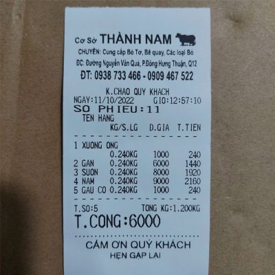 Cân Bàn In Hóa Đơn TCS 200KG