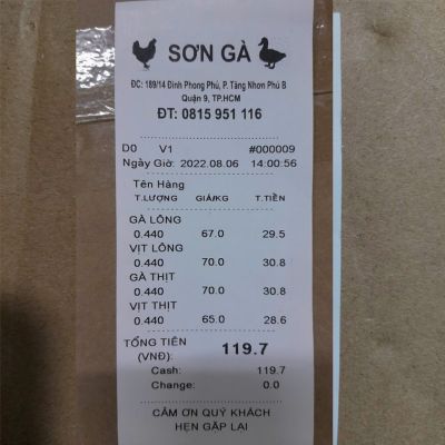 Cân Bàn In Hóa Đơn TCS 60KG