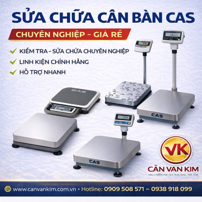 DỊCH VỤ SỬA CHỮA CÂN BÀN (BENCH SCALE) CAS – CHUYÊN NGHIỆP | CÂN VẠN KIM