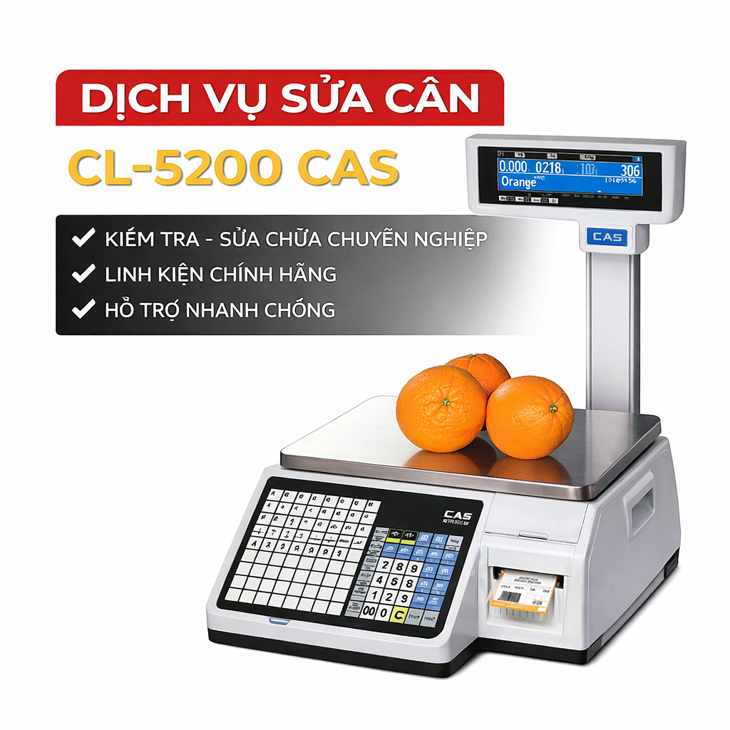 DỊCH VỤ SỬA CÂN ĐIỆN TỬ CAS CL-5200 CHUYÊN NGHIỆP – UY TÍN